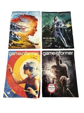Lot of 4 Game Informer Magazines Horizon Zero Dawn Shadow of War VR Hellblade 20